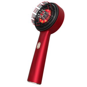 Heated Electric Scalp Massage Brush & Hair Growth Applicator – Red & Black Options