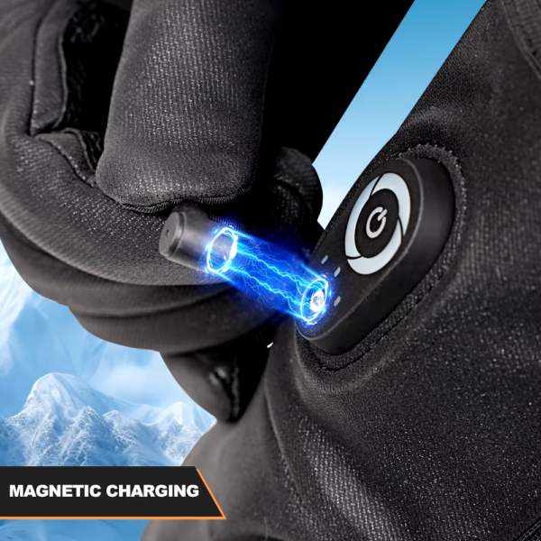 Rechargeable Heated Ski Gloves – 7.4V Battery, Winter Warmth for Outdoor Sports - Image 6